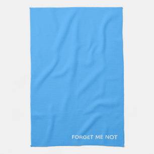 Forget-me-not blue color name kitchen towel