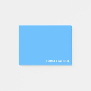 Forget-me-not blue color name post-it notes