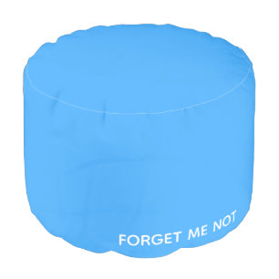 Forget-me-not blue color name pouf
