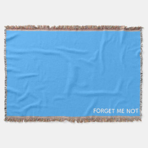 Forget-me-not blue color name throw blanket