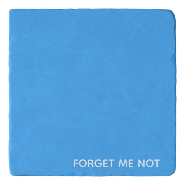 Forget-me-not blue color name trivet (Front)