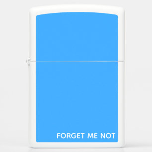 Forget-me-not blue color name zippo lighter