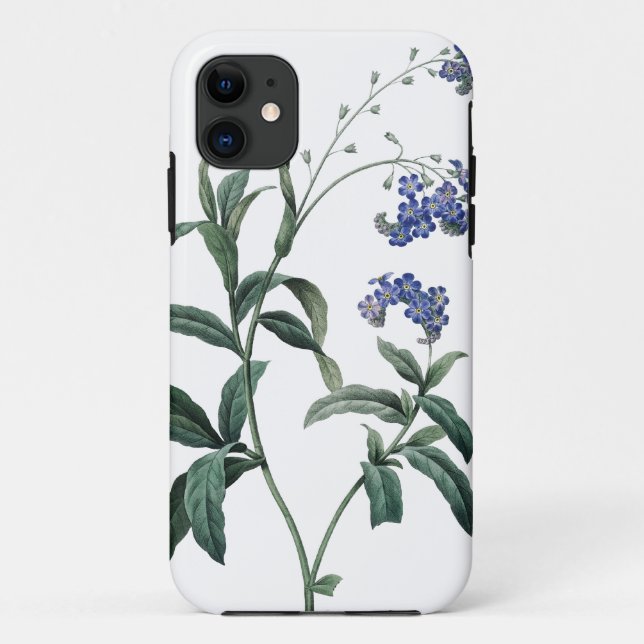 Forget-me-not botanical illustration of Redoute Case-Mate iPhone Case (Back)