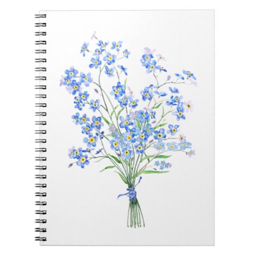 forget me not bouquet 2020 notebook