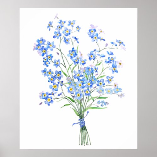 forget me not bouquet 2020 poster