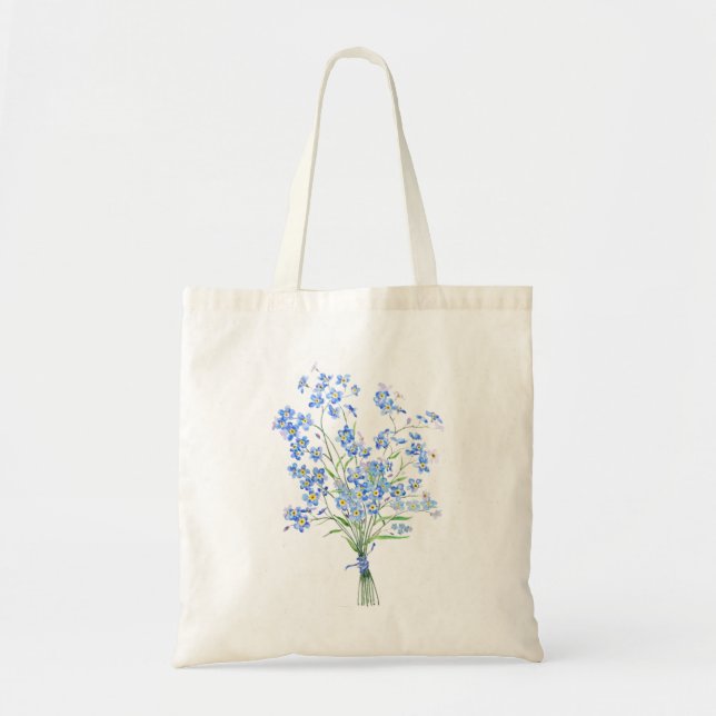 forget me not bouquet 2020 tote bag (Front)