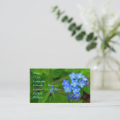 Forget-Me-Not Business Card (Standing Front)