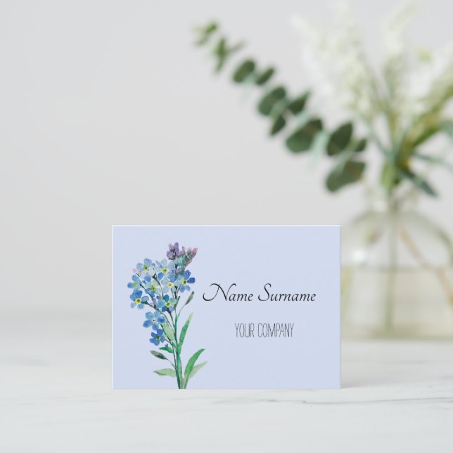  Forget me not business card (Standing Front)