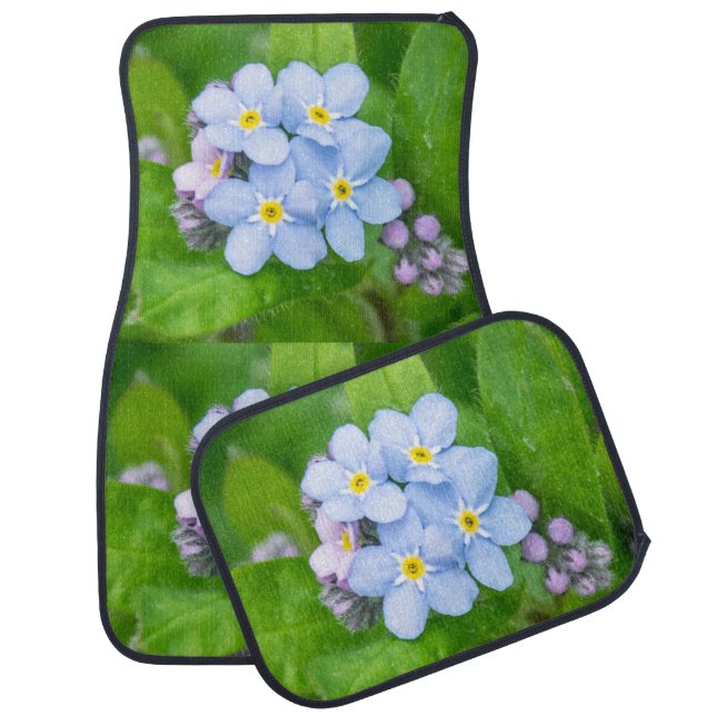 Forget-me-not,  car floor mat (Set)