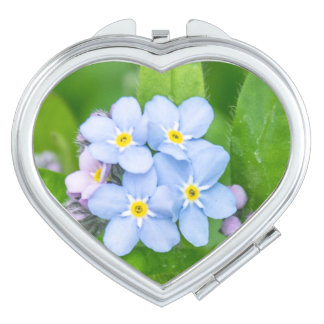 Forget-me-not, compact mirror