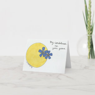 Forget-Me-Not Condolence Card