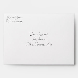 Forget-me-not Custom Wedding Invitation Envelope