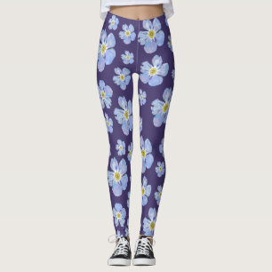 Forget me not design on Leggings