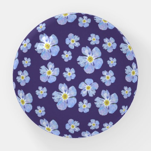 Forget me not Design on Paperweight