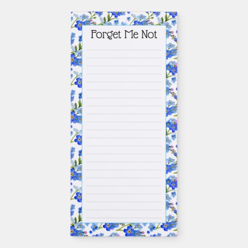 Forget Me Not Do Do List Magnetic Notepad