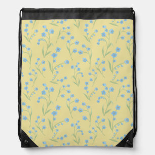 Forget-me-not drawstring bag