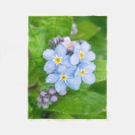 Forget-me-not Fleece Blanket