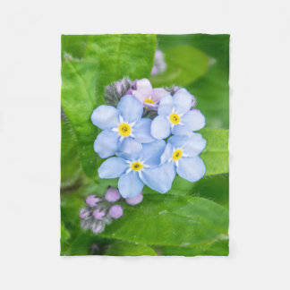 Forget-me-not Fleece Blanket