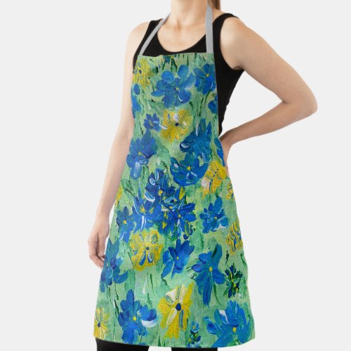 Forget_Me_Not Floral Apron