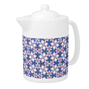 Forget Me Not Floral Teapot