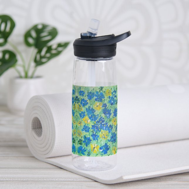 Forget-Me-Not Floral Water Bottle (Yoga)