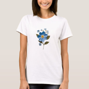 Forget-Me-Not flower delicately positioned T-Shirt