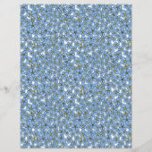 Forget me not flower field with Easter egg (Back)