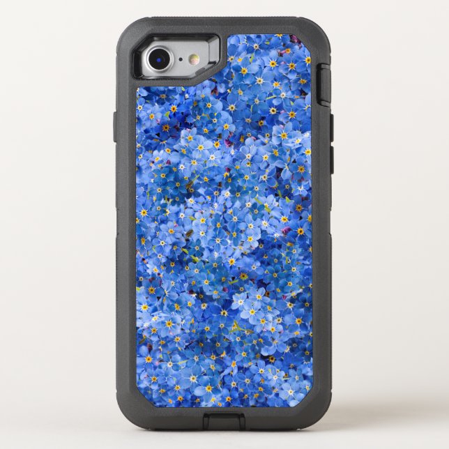 Forget Me Not Flower Pattern Otterbox iPhone Case (Back)