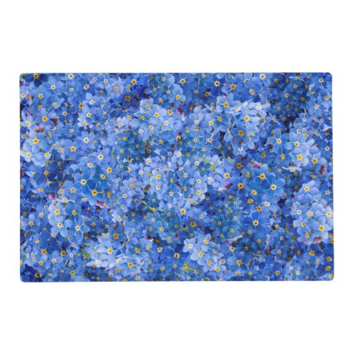 Forget Me Not Flower Pattern Placemat