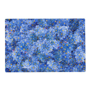 Forget Me Not Flower Pattern Placemat