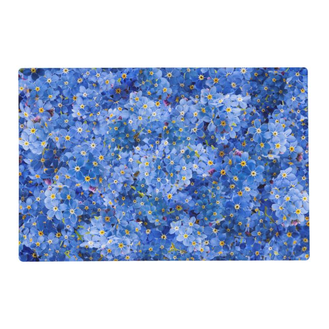 Forget Me Not Flower Pattern Placemat (Front)