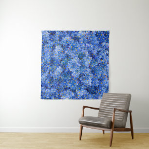 Forget Me Not Flower Pattern Tapestry