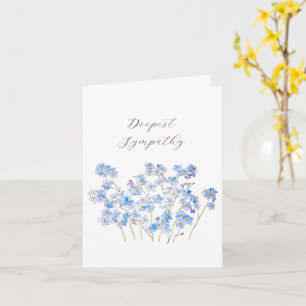 Forget me not flower Thinking Of You Sympathy Card