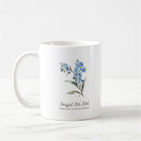 Forget Me Not Flower True Love Custom Monogram
