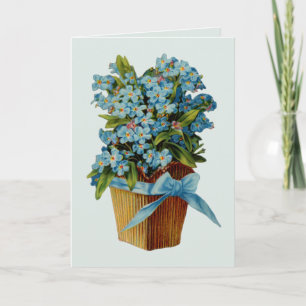 Forget Me Not Flowers Card