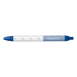 Forget Me Not Flowers Custom Name Pen