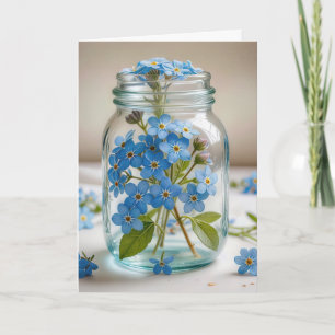 Forget-Me-Not Flowers for Thinking of You Card