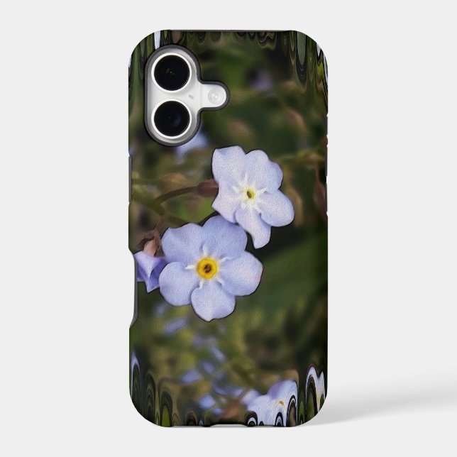 Forget me not flowers iphone case (Back)