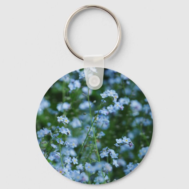 Forget-me-not Flowers Keychain (Front)