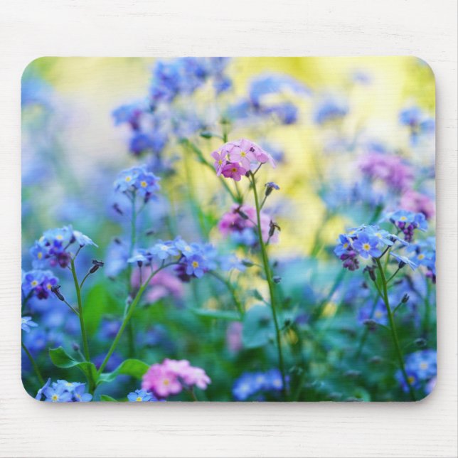 Forget-Me-Not Flowers Mouse Pad (Front)