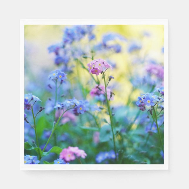 Forget-Me-Not Flowers Napkins (Front)