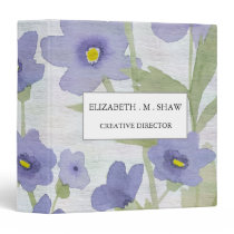 forget-me-not-flowers Pattern 3 Ring Binder