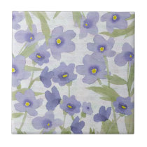 forget-me-not flowers pattern tile