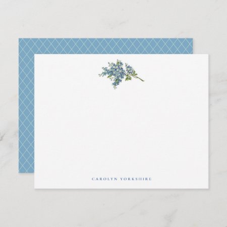 Forget-me-not Flowers Personal Stationery Note Card