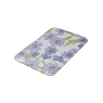 forget-me-not-flowers print bath mat