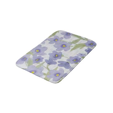 forget-me-not-flowers print bath mat