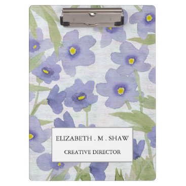 forget-me-not-flowers print floral pattern clipboard