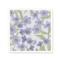 forget-me-not-flowers print napkins
