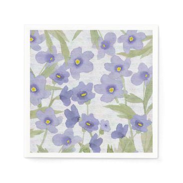 forget-me-not-flowers print napkins