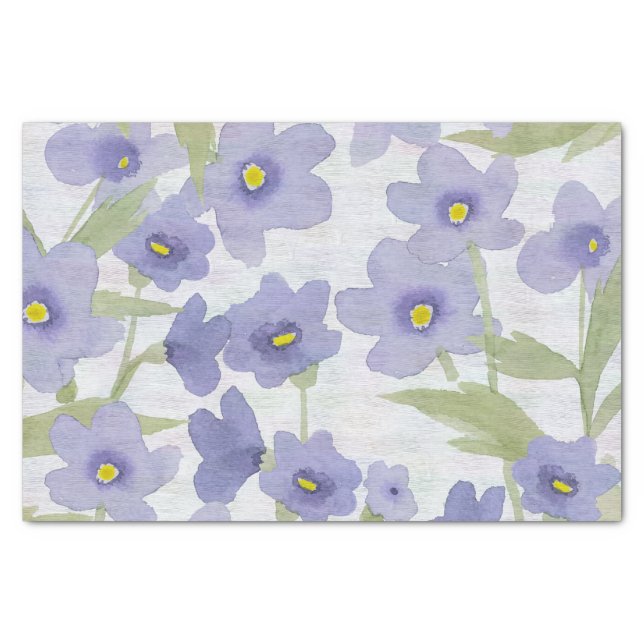 forget-me-not-flowers print tissue paper (Front)